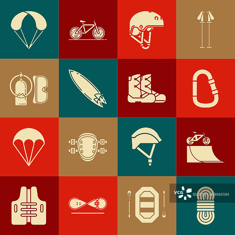 攀岩绳自行车街头坡道组合图片素材