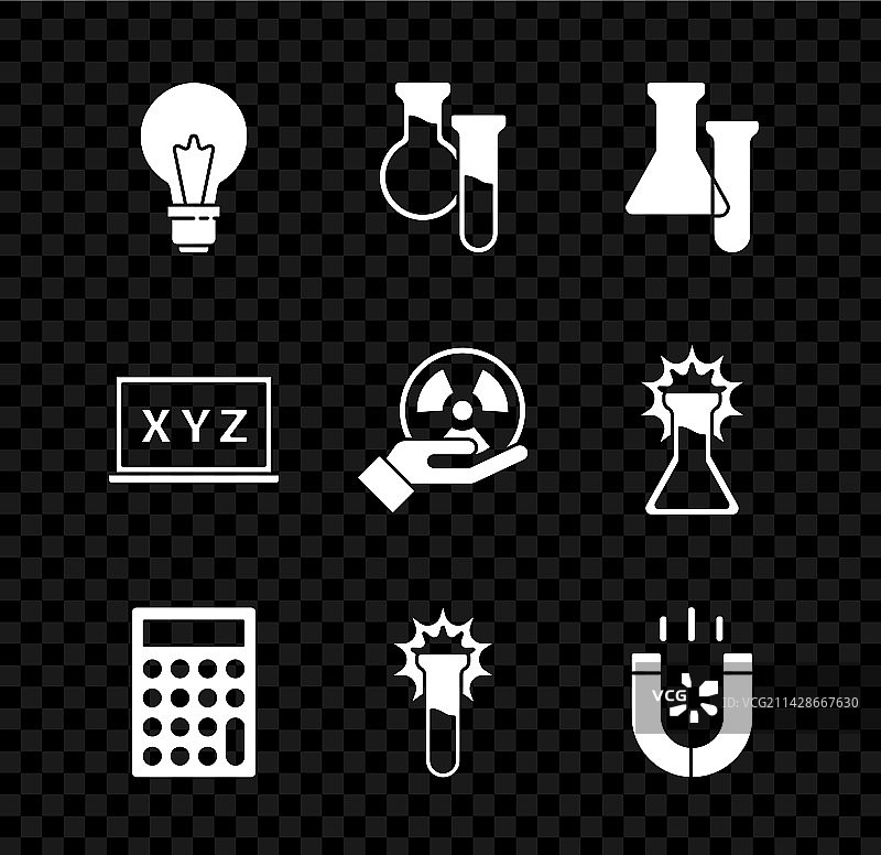 创意概念灯泡试管图片素材