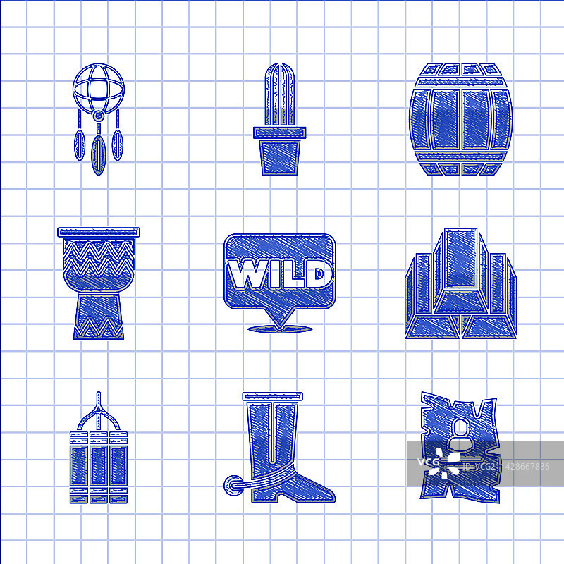 指向狂野西部的牛仔靴通缉令图片素材