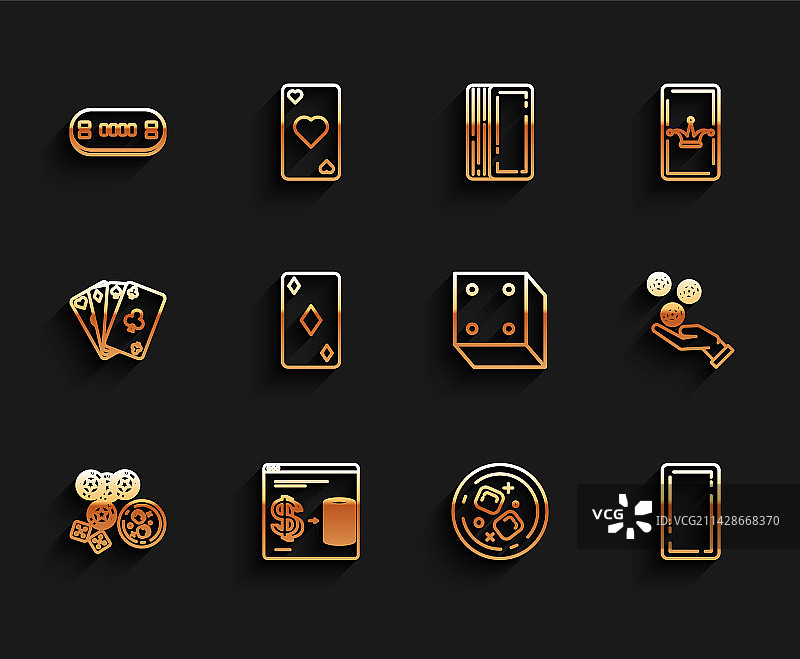 在线赌场筹码组合图片素材