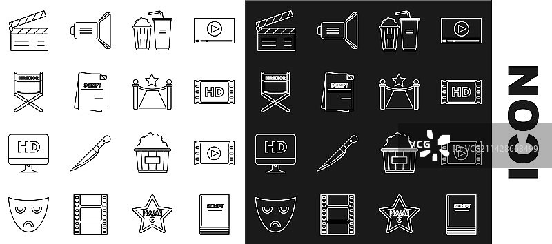 剧本、戏剧、4K视频电影胶片图片素材