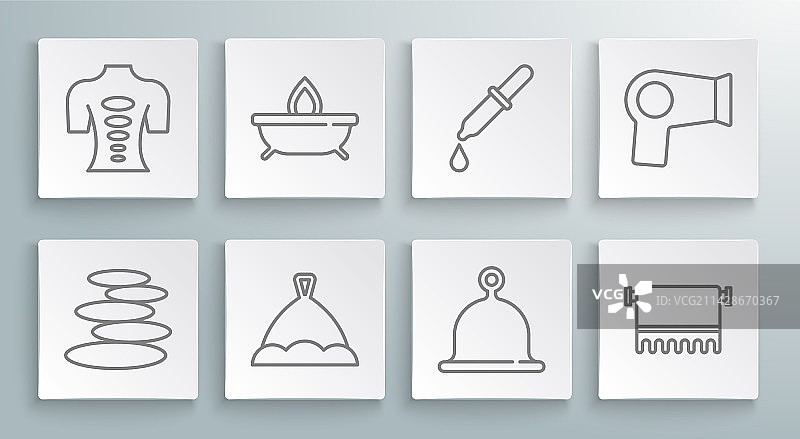 热石香薰蜡烛桑拿帽图片素材