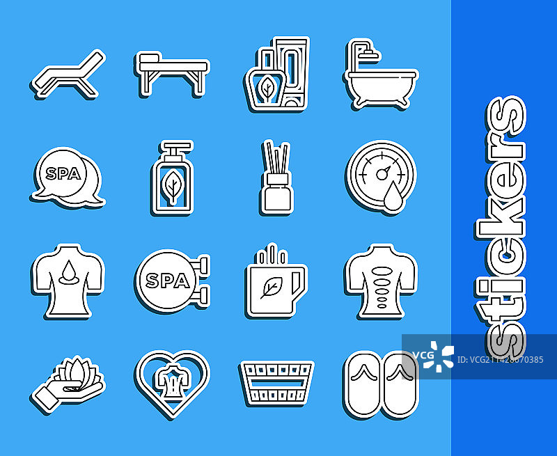 人字拖、按摩石与桑拿图片素材