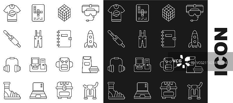 戴角盔的海盗、汉堡与火箭图片素材