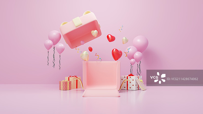 3D假日场景产品展台图片素材