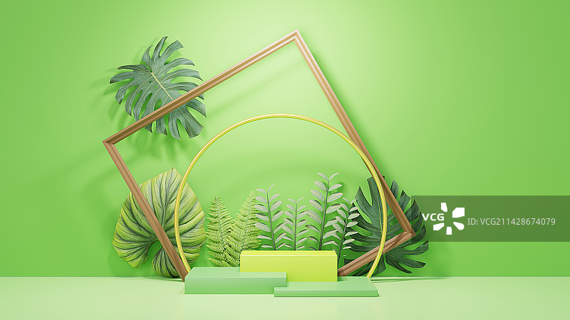 3D植物园背景图片素材