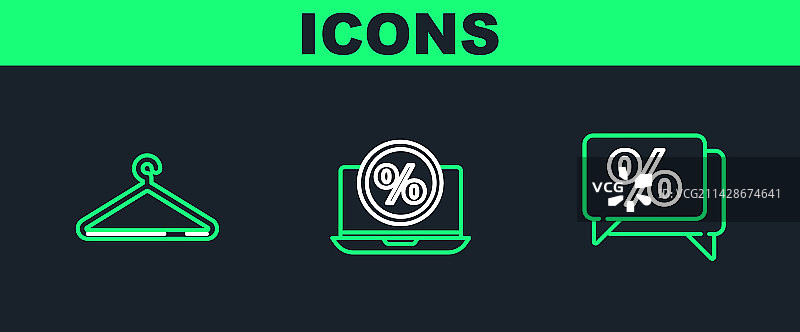 折扣标签、衣架和衣柜图片素材