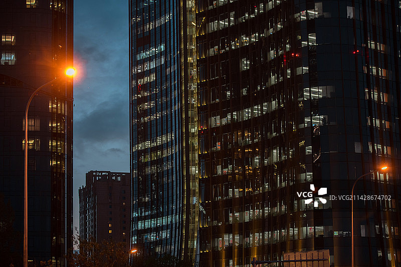 北京建筑夜景图片素材