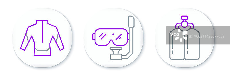 潜水呼吸器、潜水服、潜水面罩图片素材