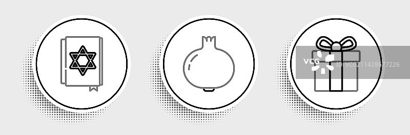 礼盒犹太教妥拉经卷组合图片素材