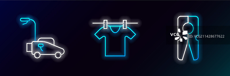 衣物晾衣夹割草机和晾晒图片素材