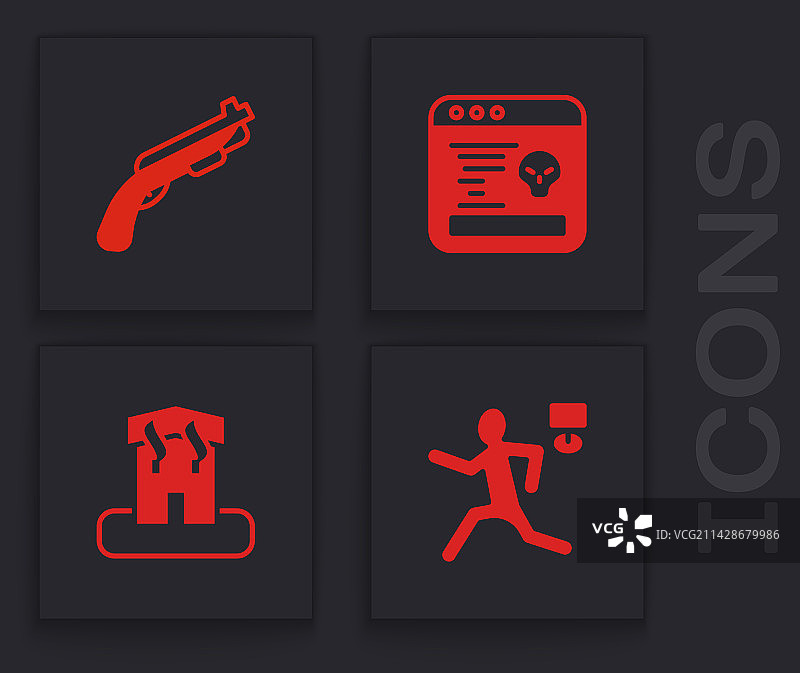 谋杀警察霰弹枪系统故障和纵火图片素材