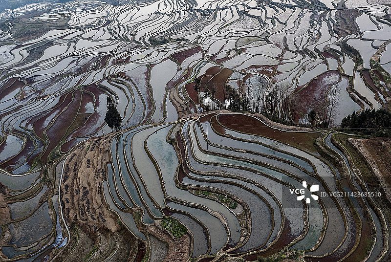 哈尼梯田图片素材