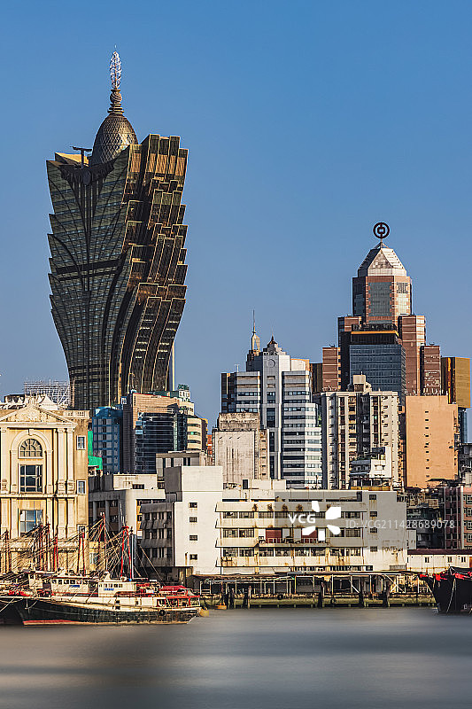 澳门特别行政区大堂区葡京大厦图片素材