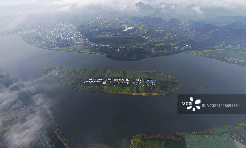 涪江（子昂故里）图片素材