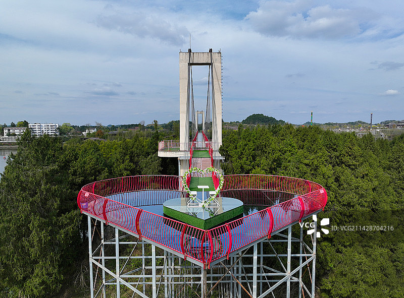 四川省南充市南部县八尔湖风景区航拍图片素材