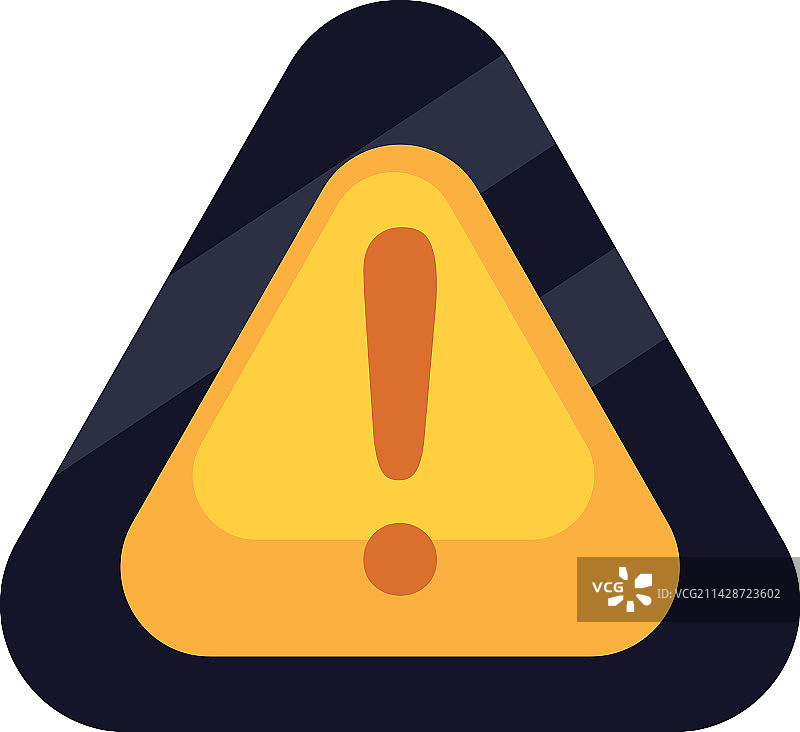 扁平风格警告标志图片素材
