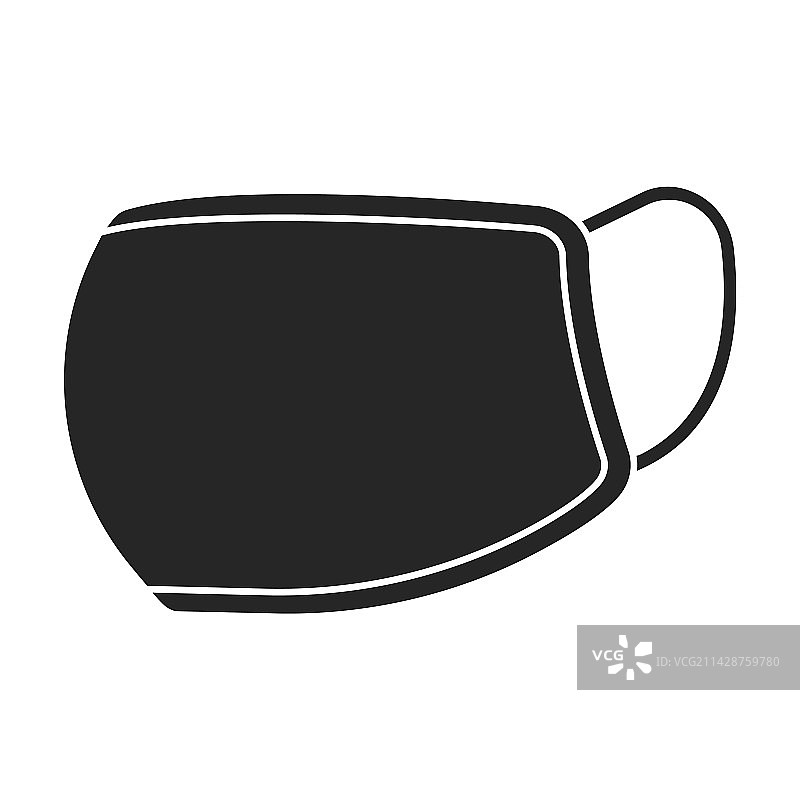黑色医用口罩图标logo图片素材