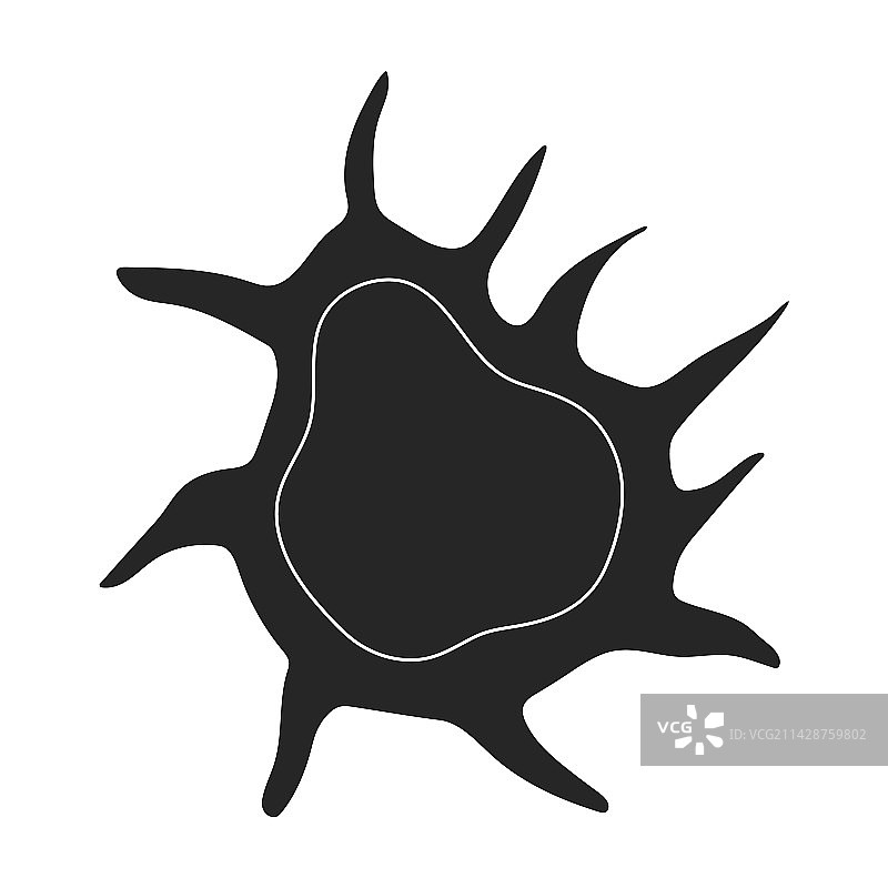 白色背景上的浮游生物黑色图标logo图片素材