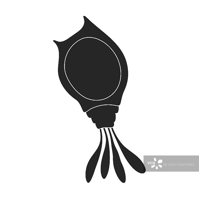 白色背景上的浮游生物黑色图标logo图片素材