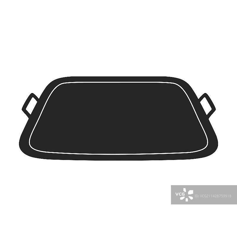 黑色食物托盘图标图片素材