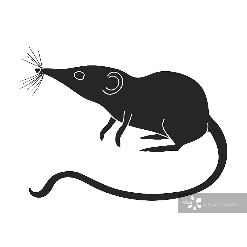 鼠标黑色图标，白色背景图片素材