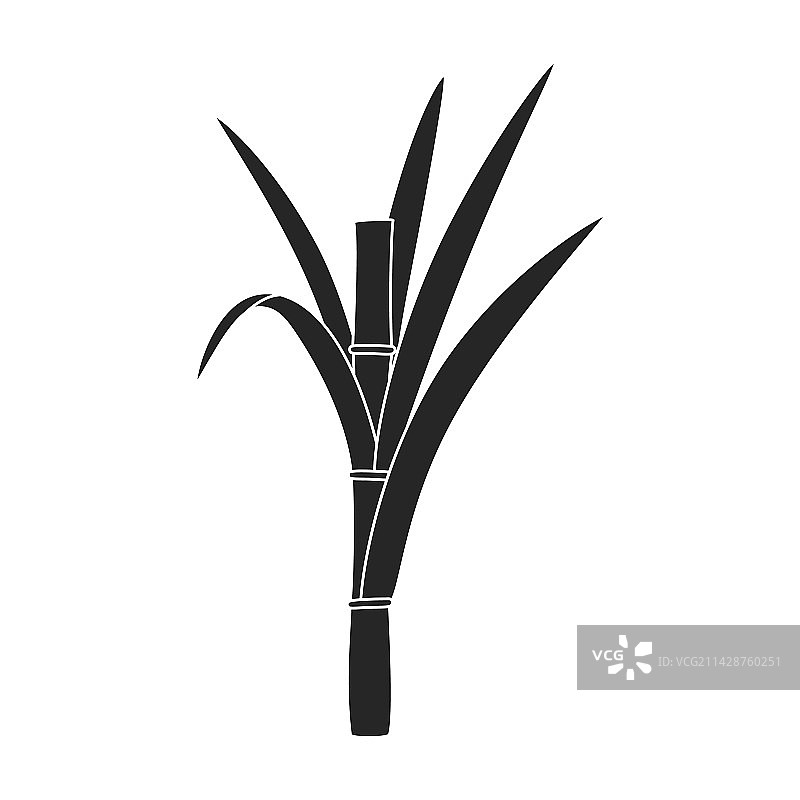 甘蔗茎黑色图标logo图片素材