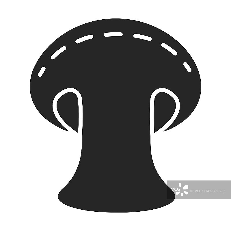 蘑菇黑色logo图标图片素材