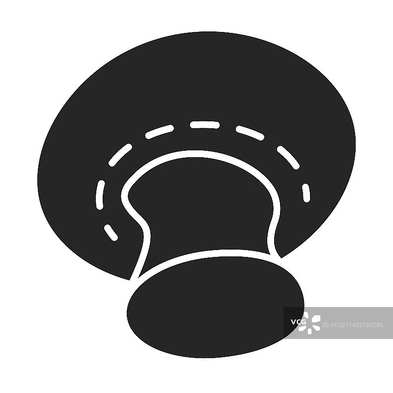 蘑菇黑色logo图标图片素材