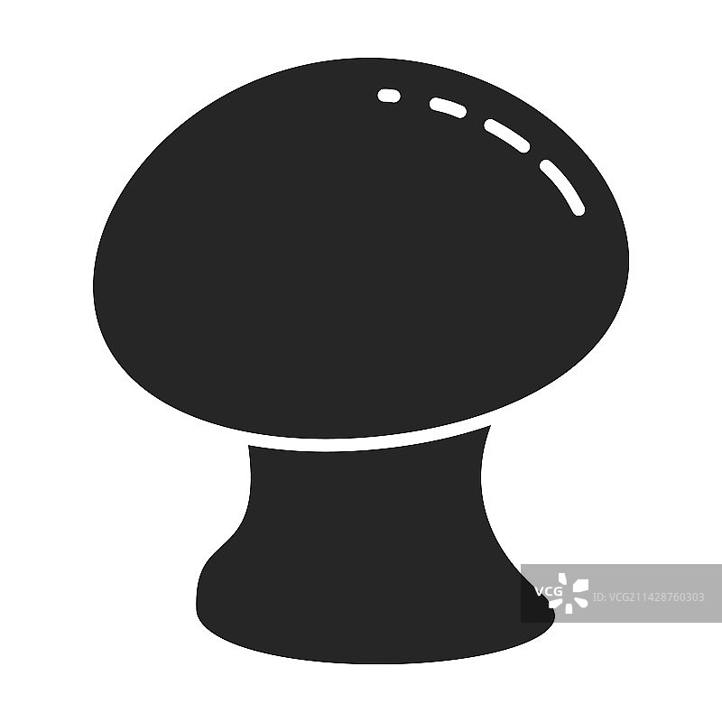 蘑菇黑色logo图标图片素材