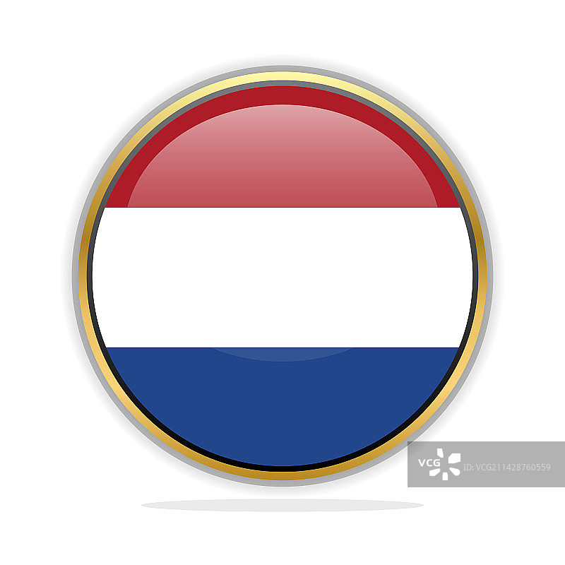 荷兰旗帜按钮设计模板图片素材