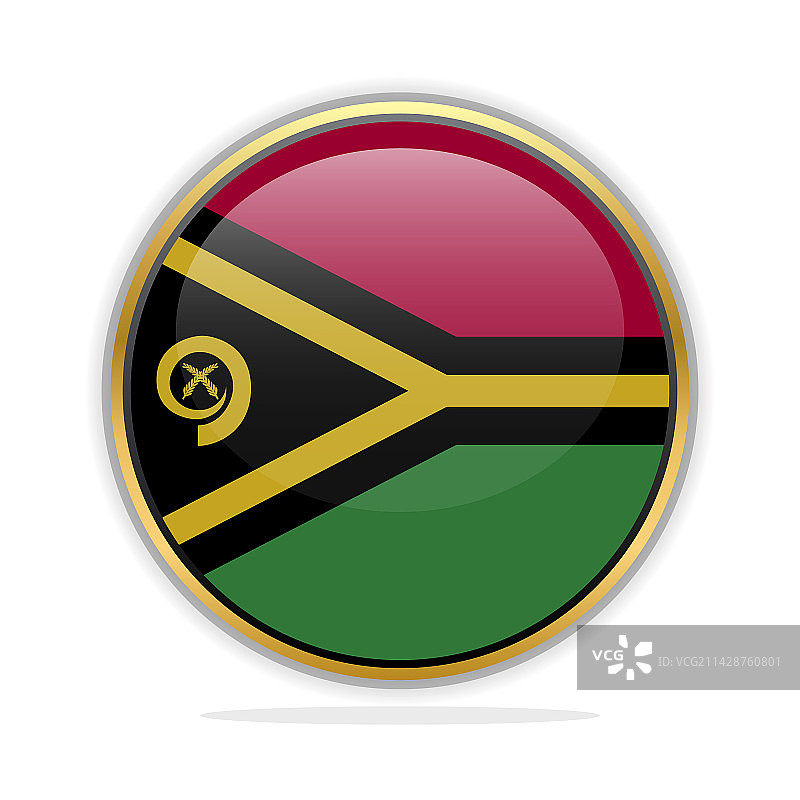 瓦努阿图旗帜设计模板按钮图片素材