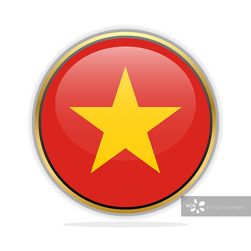 越南国旗按钮设计模板图片素材