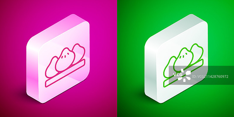 2.5D线条饺子图标图片素材