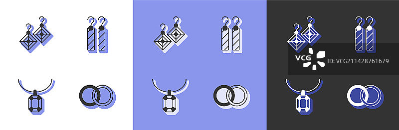 结婚戒指耳环项链吊坠图片素材