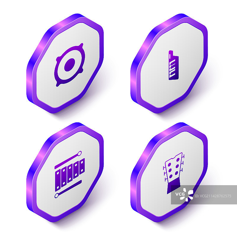 2.5D立体音响键盘合成器木琴图片素材