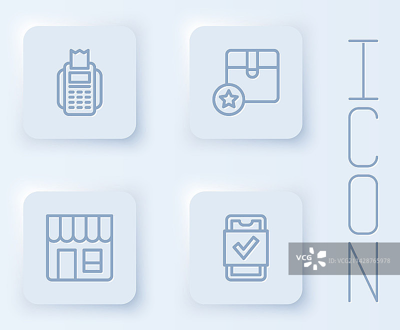 POS机终端、纸箱图片素材