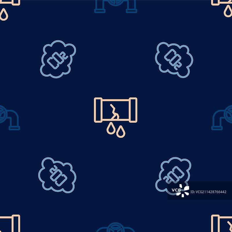 带阀门CO2排放的石油管道图片素材