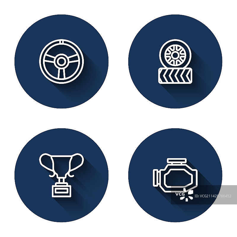 赛车方向盘汽车轮胎奖线条图片素材