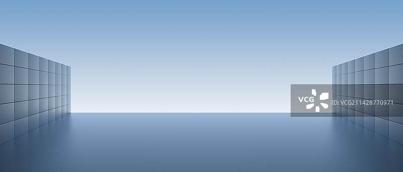 三维渲染建筑空间背景平台图片素材