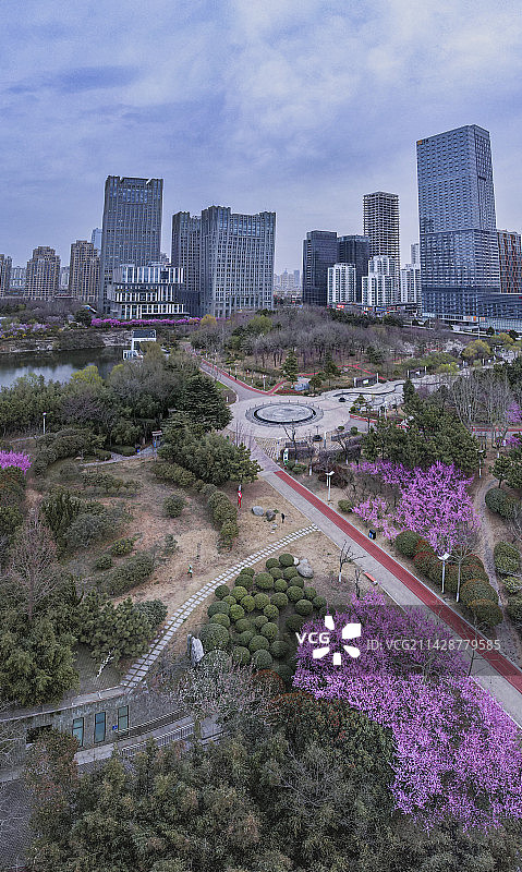 日照银河公园春色图片素材