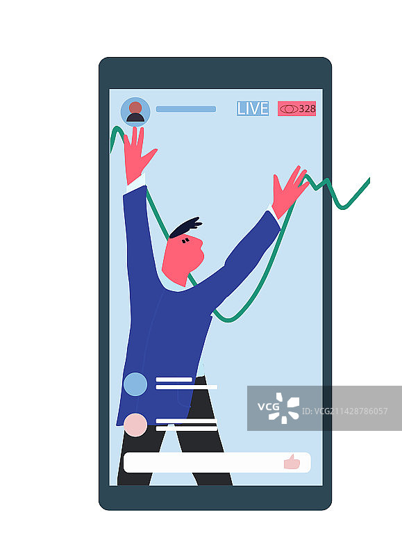 手机金融市场中的商业表现图片素材