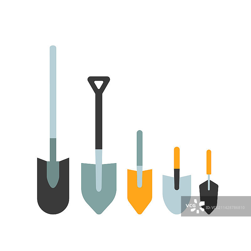 铲子铁锹套装图片素材