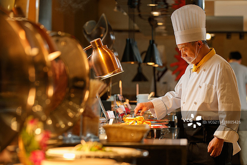 酒店厨师和美食图片素材