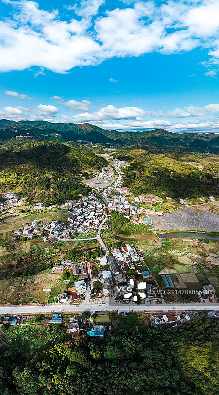 中国广东省梅州市丰顺县丰田村图片素材