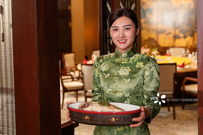 餐厅服务人员图片素材