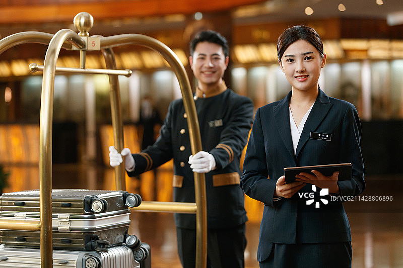 酒店服务人员图片素材