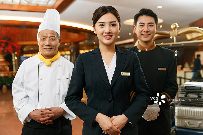 酒店服务人员图片素材