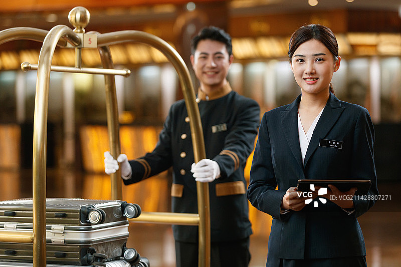 酒店服务人员图片素材