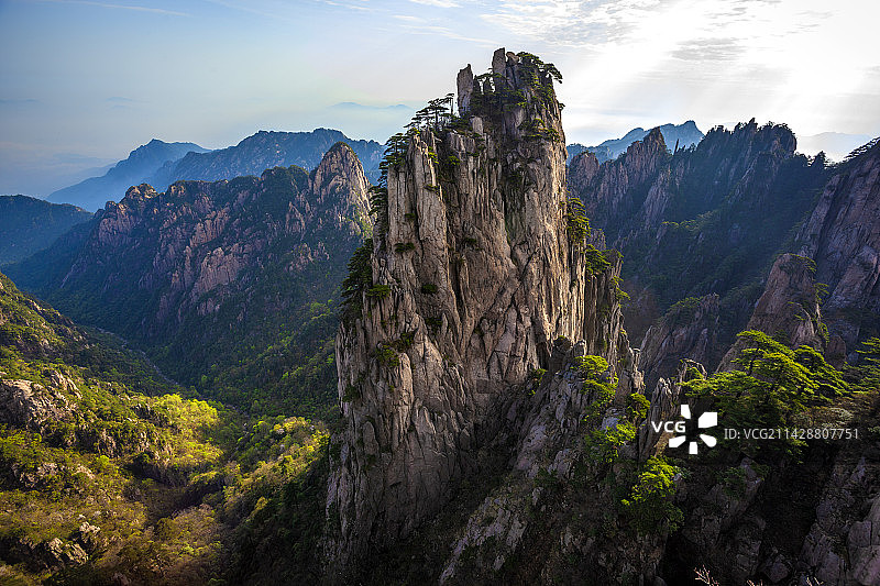 安徽黄山云雾云海奇观图片素材